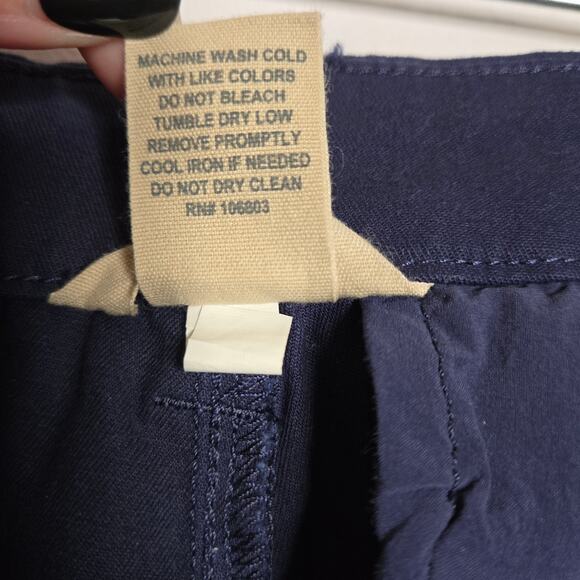 Duluth Trading Co. Workday Warrior Chino Wide Leg Crop Pants Navy Blue 10 Reg - Picture 12 of 12